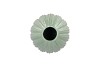 PEARL GREEN VASE 12X12X12CM NM