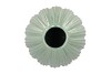 PEARL GREEN VASE 23X23X24CM NM