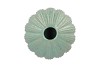 PEARL GREEN VASE URCHIN 22X22X14CM NM