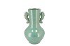 PEARL SEA GREEN VASE SEAHORSE 19X19X30CM NM