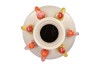 BIRD SPRING WHITE VASE LONG 23X23X42CM NM