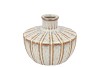 SIFAN WHITE VASE LONG ROUND 18X18X15CM NM