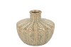 SIFAN GREEN VASE LONG ROUND 18X18X15CM NM