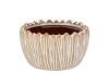 ELLA WHITE POT ROUND 16X16X9CM