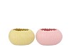 ELLA PINK YELLOW POT OVAL ASS 19X14X11CM