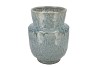 IRON STONE BLUE VASE 24X24X31CM NM