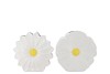 BLOOM WHITE VASE DAISY ASS 30X9X30CM