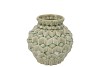GIA GREEN STRUCTURE VASE 15X15X15CM NM
