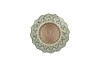 GIA GREEN STRUCTURE VASE 15X15X15CM NM