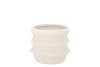 JUNIA WHITE STRUCTURE POT 8X8X7CM NM
