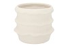 JUNIA WHITE STRUCTURE POT 21X21X18CM NM