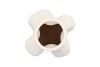 JUNIA WHITE WAVE VASE 13X13X28CM NM