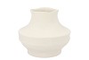 JUNIA WHITE ORGANIC VASE 24X24X20CM NM