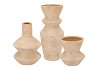 LISBOA CREAM VASE BUBBLE S/3 11X11/11X16/10X24 NM