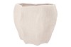 LISBOA WHITE POT WAVE 38X38X33CM