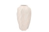 LISBOA WHITE VASE WAVE 18X18X35CM