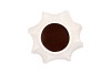 LISBOA WHITE VASE WAVE 18X18X35CM