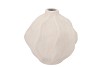 LISBOA WHITE VASE WAVE GLOBE 26X26X26CM