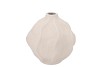 LISBOA WHITE VASE WAVE GLOBE 19X19X18CM