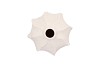 LISBOA WHITE VASE WAVE GLOBE 19X19X18CM
