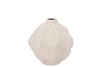 LISBOA WHITE VASE WAVE GLOBE 13X13X12CM