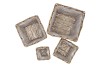 RATTAN KUBOO BASKET SQUARE S/4 W15/20/25/30 H13/18/22/26