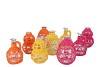 GINNY COLORFUL BOTTLE ASS 10X15CM