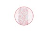 MELAMINE OLD PINK PLATE ROUND 30X30X4CM
