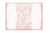 MELAMINE OLD PINK PLATE RECTANGLE BIRD 40X30X4CM