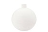 FIORE WHITE VASE BOL TEXTURED IRON 36X36X40CM NM