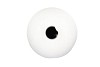 FIORE WHITE VASE BOL TEXTURED IRON 36X36X40CM NM