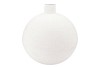 FIORE WHITE VASE BOL TEXTURED IRON 45X45X49CM NM