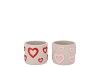 JUUL PINK RED POT HEART ASS 9X9X8CM