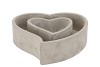 CONCRETE HEART GREY 22X20.5X5.8CM