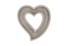 CONCRETE HEART GREY 22X20.5X5.8CM