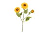 SILK SUNFLOWER YELLOW SINGLE STEM 83CM