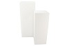 BLISS WHITE STAND S/2 30X30X80/38X38X100CM