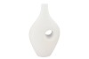 JILL WHITE VASE OVAL 20X40X73CM NM