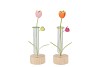 XELLY COLOURFULL METAL RACK TULIP VASE ASS 7X7X23
