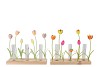 XELLY COLOURFULL METAL RACK TULIP VASES ASS 28X8X24
