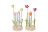 XELLY COLOURFULL METAL RACK TULIP VASE ROUND ASS 10X24