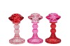 KISS PINK CANDLE H ASS 8X15CM NM