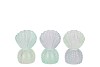 BICOLORE BLUE T-LIGHT SHELL ASS 9X10X15CM NM