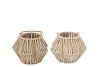 CRUZ SAND LANTERN FLOWER ASS 11X20X14CM