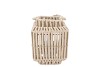 CRUZ SAND LANTERN SQUARE ROPE 13X19X24CM