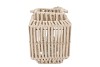 CRUZ SAND LANTERN SQUARE ROPE 17X25X34CM