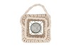 CRUZ SAND LANTERN SQUARE ROPE 17X25X34CM