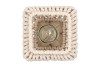 CRUZ SAND LANTERN SQUARE ON STANDS 17X25X50CM