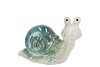 ZOE GREEN SNAIL 19X10X14CM