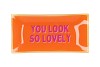 PLATE RECTANGLE YOU LOOK SO LOVELY 20X10X2CM